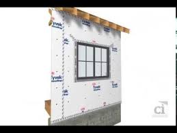 If your door or garage door are getting trimmed with brickmould and you want added protection for some reason, you can use grace vycor or tyvek straightflash adhesive membranes and fold the tape onto the brickmould. How To Flash A Window After Dupont Tyvek Installed Youtube