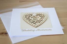10th Wedding Anniversary Card Gift 10th Anniversary Tenth Etsy Wedding Anniversary Cards Anniversary Cards 10th Wedding Anniversary