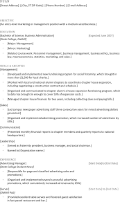 college resume template template free