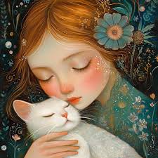 Yayoi Kusama's cat (This is a pastiche by AI and me)