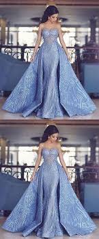 Elegant Sweetheart Mermaid Prom Dress With Detachable Train Fashion Blue Evening Dresses Ok872 Blue Evening Dresses Best Prom Dresses Mermaid Dresses