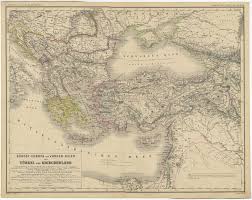 Aber verlänger mal grob das uralgebirge richtung süden über den bosperus bis zum kaspischen bzw. Antique Map Of Southeast Europe By Kiepert C 1870