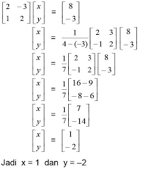 Baca lebih lanjut operasi hitung pada matriks. Menyelesaikan Sistem Persamaan Linier Dengan Matriks Materi Lengkap Matematika