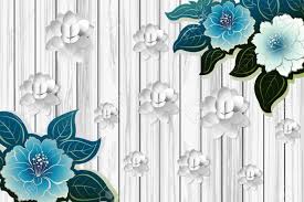 Digital art, fantasy, abstract or. 3d Flower Wallpaper With Wall Of Bricks Wood Stone And Leaf Stock Photo Picture And Royalty Free Image Image 126968655