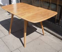 Vintage 1960s Ercol Drop Leaf Rectangular Elm Amp Beech Dining Table Dining Table Ercol Table