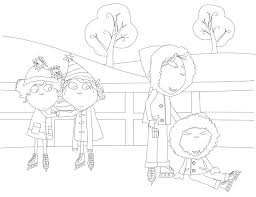876 8 a few amazing ice projects on this site! Charlie And Lola Ice Skating Coloring Page