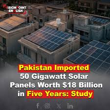 Pakistan Imported 50 GW of Solar Panels Worth $18 Billion in Five Years, Study Finds
