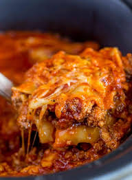 Slow Cooker Lasagna Dinner Then Dessert