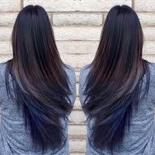 Lighten up your black hair with highlights! Ca1276a6cd148a508a16f381159397ee Dark Blue And Brown Hair Blue Hair Navy Jpg 564 564 Pixels Hair Styles Oil Slick Hair Blue Ombre Hair