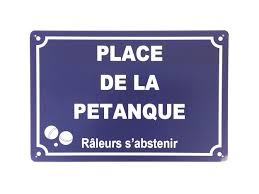 Plaque Métal Déco Vintage - Place de la Pétanque - Panneau Rue - Humour  (20x30cm) - DÉCO - ACCESSOIRES/PLAQUES METAL - FÉENOMENN