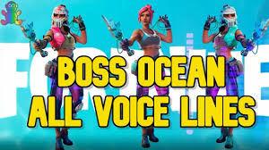 It is a paid job. Boss Ocean All Voice Lines In Fortnite Season 3 In Flotilla Fortnite The Voice Ocean