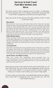 Services In East Coast Park Bike Rentals And More Resume Summary Resume Examples Cover Letter For Resume