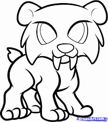 Saber Tooth Tiger Coloring Page Inspirational Saber Tooth Tiger Coloring Pages Coloring Home Parlmonster