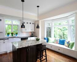 An angled bay is the most common type of bay window that works well in any style or shape of kitchen. 20 Charming Kitchen Spaces With Bay Windows Home Design Lover