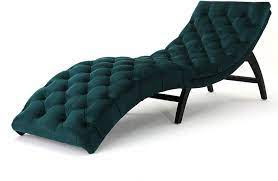 Choose from contactless same day delivery, drive up and more. Amazon Com Christopher Knight Home Garret Tufted Velvet Chaise Lounge Teal Dark Brown Furniture Decor