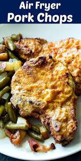 Air Fryer Southern Pork Chops Are Soaked In Buttermilk And Coated In Seasoned Flour They Fry Up Juicy And Flavorful Without All T Phillips Airfryer In 2019 Air Fryer Recipes