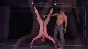 BDSM Gay: inverted suspension and whipped - ThisVid.com