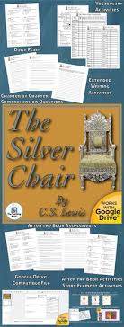 The silver chair novel unit is a common core standards aligned book study to be used with the silver chair, book 6 in the chronicles of narnia series by c. 110 C S Lewis Activities Ideas Lion Witch Wardrobe Narnia Novel Studies