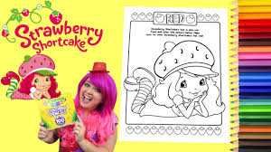 Coloring Strawberry Shortcake Lemon Meringue Coloring Book Page Prismacolor Kimmi The Clown Youtube