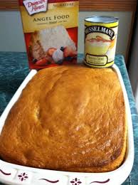 Never made an angel food cake before and this is the greatest one i've ever tried. Banana Cream Angel Food Cake Yummy Yummy Only 2 Ingredients Banana Cream Pie Filling 1 Box Of Angel Angel Food Angel Food Cake Mix Recipes Dessert Drinks