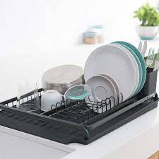 Grey kitchen dish drying mat silicone baking trays bakeware organizer. Brabantia Silicone Dish Drying Mat Dark Grey Lawazm ÙÙØ§Ø²Ù