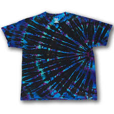 Black And Blue Tie Dye Pattern Tie Dyed 2dye4 Large Black Turquoise Jewel Side Burst 100 Cotton Short Sleeve T Shirt Diy Tie Dye Shirts Tie Dye Diy Tie Dye
