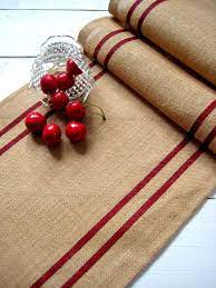 Christmas Table Runner Burlaptable Runner By Homesteadburlaps Christmas Table Runner Rustic Table Runners Burlap Table Runners