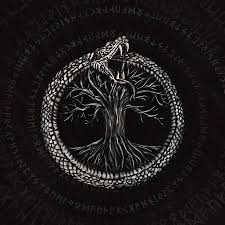 Ouroboros, emblematic serpent of ancient egypt and greece represented with its tail in its mouth, continually devouring itself and being reborn from itself. Ouroboros With Tree Of Life Digital Art By Creativemotions