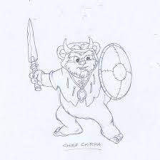 Star Wars Ewoks Original Cartoon Production Chief Chirpa Model Sheet Bv008 Ewoks Star Wars Star Wars Rpg Ewok