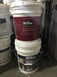 There's a couple of things you need to know to get a proper answer to that question. Behr Premium Paint And Primer Great Deal Just 5 Per Gallon Closeou Music City Building Supply