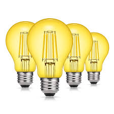Maybe you would like to learn more about one of these? Doresshop Yellow Porch Light Bulbs Amber A19 Vintage Edison Led Filament Light Bulb 6w 60w Equivalent E26 Medium Base Outdoor Porch Lights Outdoor Decorative Lamp For Patio Hallway Garage 4 Pack Buy Online