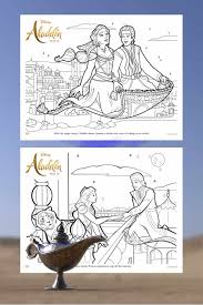 Either way, all of these jasmine coloring pages look very adorable, like the princess herself. Free Printable Aladdin Coloring Pages Coloring For The Whole Family