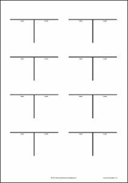 T Accounts Template Accounting Education Bookkeeping