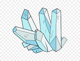 Start by drawing the longest crystal. Line Cartoon