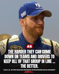Was Dale Jr. just talking about Gary Nelson when speaking about rule  bending ?