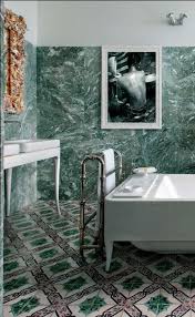 Bisazza Organico Freestanding Bath Green Marble Bathroom Green Marble Green Bathroom
