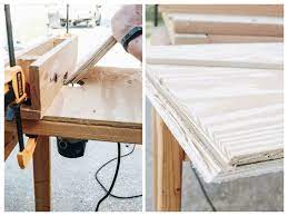 I can paint or stain it. Diy Plywood Desk Within The Grove