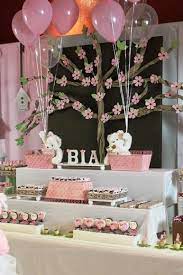 Photo 14 Of 21 Pink And Brown Themed Party For Girls Birthday Sweet Pink And Baby Shower Decorations Baby Bear Baby Shower Decoracion Baby Shower