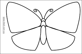 Blank Butterfly Template Coloring Home Get cute butterfly coloring pages free is easy.