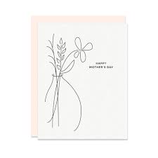 Moms really do the most for us. Made In California Usa Linework Mother S Day Letterpress Greeting Cards Paper Goods And Stationery With Style