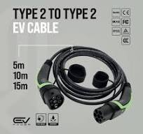 Type 2 to Type 2 Charging Cable / 32amp (7.2kW) / 20M