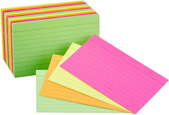 How to use Index Cards to Organize