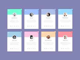Profile Cards Web Design Mockup Testimonials Design Profile Website