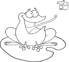 Frog Cacthing Fly Coloring Page Free Printable Coloring Pages Frog Coloring Pages Animal Coloring Pages Coloring Pages