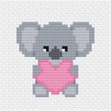 Free Koala Cross Stitch Pattern For Fundraising For Australian Wildfires Ringcat On Patreon Animal Cross Stitch Patterns Baby Cross Stitch Patterns Cute Cross Stitch
