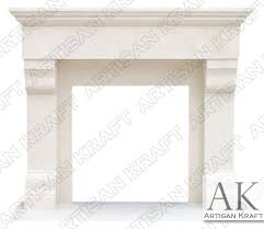How to install a mantel on a stone fireplace. Winnetka Limestone Fireplace Mantel