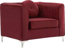 Whatever your preferences, consider using an accent chair or table to make a statement. Herbert Armchair Leather Dining Room Chairs Burgundy Living Room Meridian Furniture