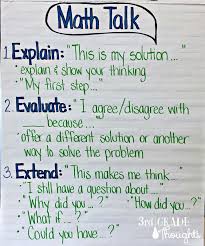 Math Talk Anchor Chart Math Talk Anchor Chart 3rd Grade Thoughts Math Talk