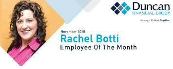 November Employee of the Month- Rachel Botti