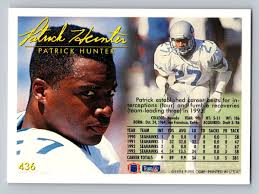 Patrick Hunter Seattle Seahawks 1994 Fleer #436 Card